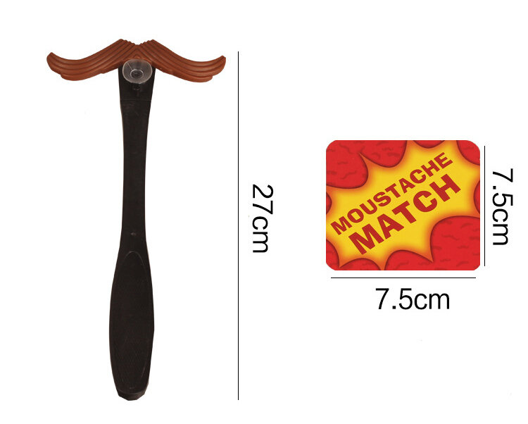 2017 novo criativo moustaches combinar bigode quebra diversão bigode cartão de passagem crianças jogo da família presente natal