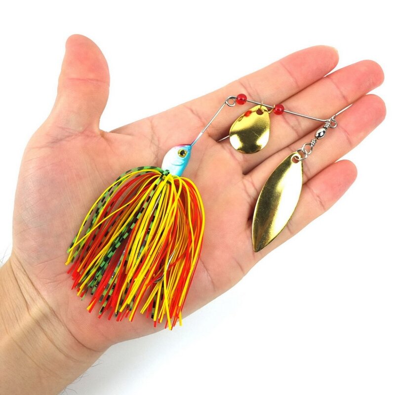 1pc 19.8g Spinner Baits Spinnerbait Bass Rubber Jig Fishing Lure Metal Lure Strong Hooks Carp Fishing Tackle Leurre Fish