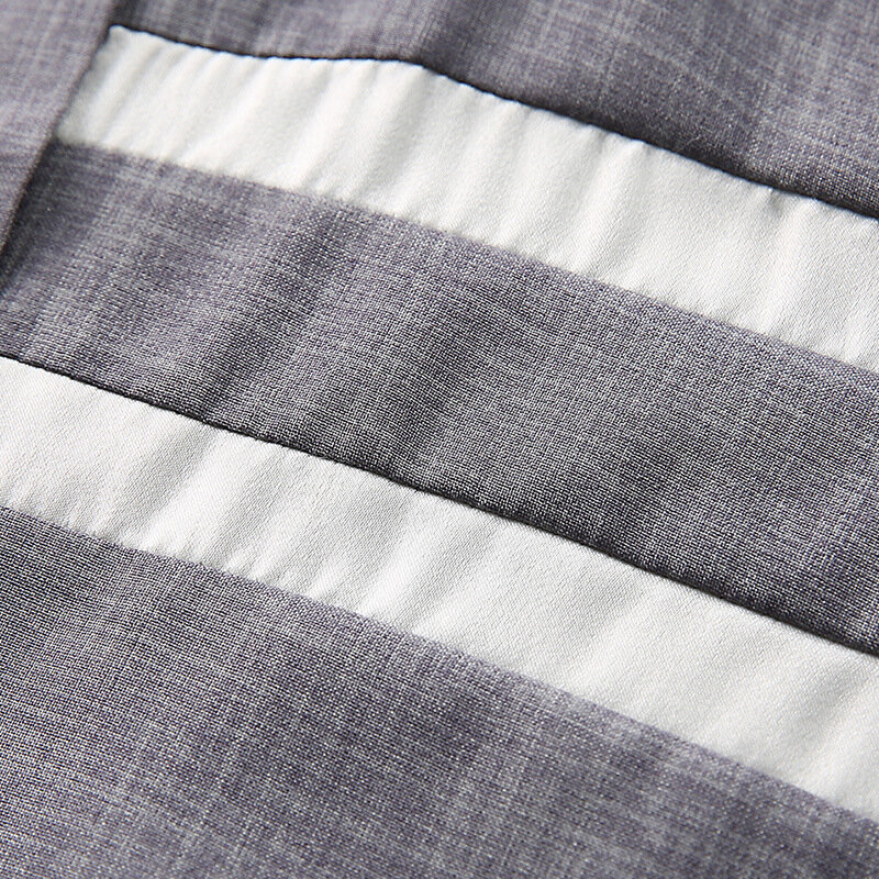 高品質女性のスタンド襟カジュアルシャツブラウスパッチワーク刺繍長袖シャツ女性トップス SW-043