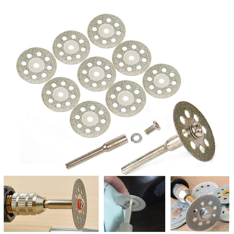 10x20mm diamantdoorslijpschijven tool voor snijden steen cut disc abrasives cutting dremel multitool accessoires dremel cutter