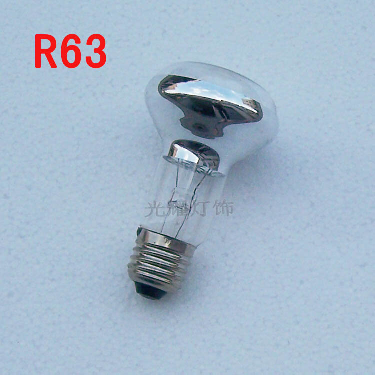 Bombilla reflectante semichapada de mercurio decorativa R63 R80 e27, fuente de luz de calefacción media para baño, iluminación