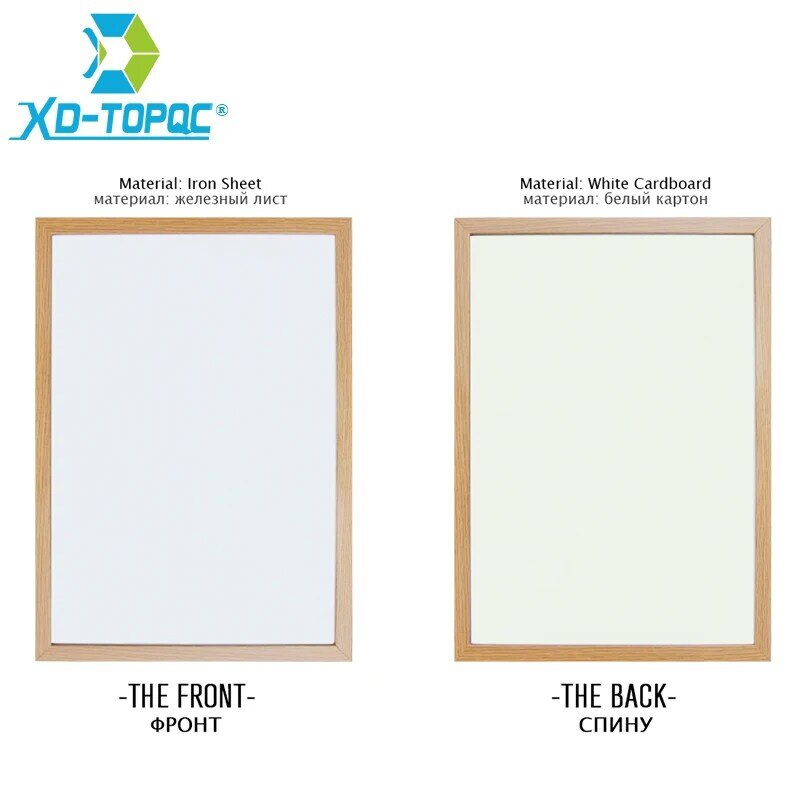 XINDI 40*60cm Whiteboard 10 Colors MDF Frame Magnetic Drawing White Board Message Dry Erase Free Accessories Factory Outlet WB25