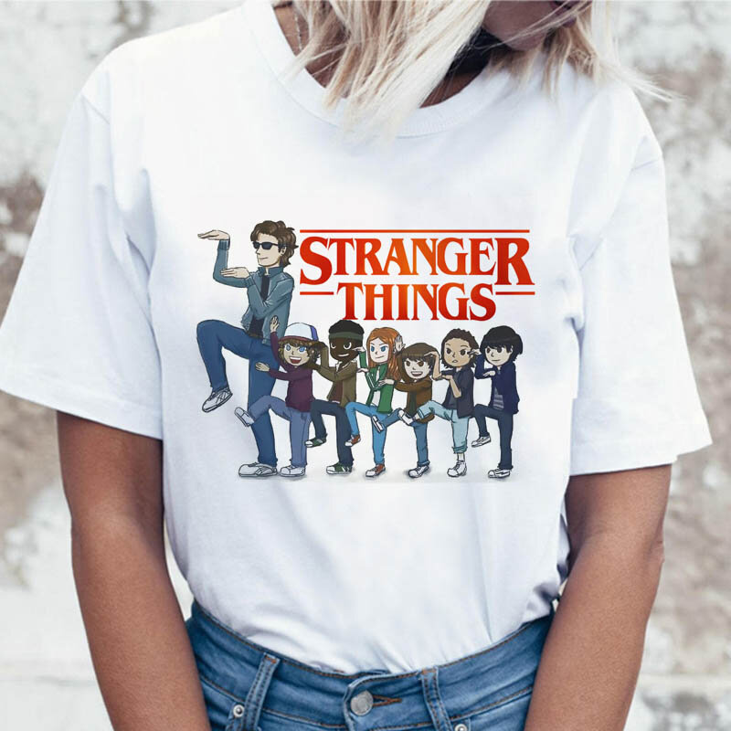 Stranger Things TEMPORADA 3 Eleven camiseta mujer Top camisetas divertidas 80 s 90 s gráfico Harajuku dust mujer camiseta