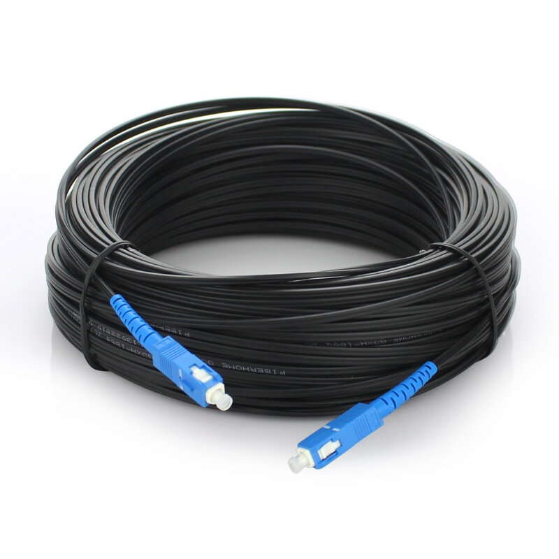 20M Outdoor Drop Cable SC Simplex FTTH Drop Patch Cable Singlemode Fiber Optic Patch Cord FTTH Fiber Optic Jumper Cable