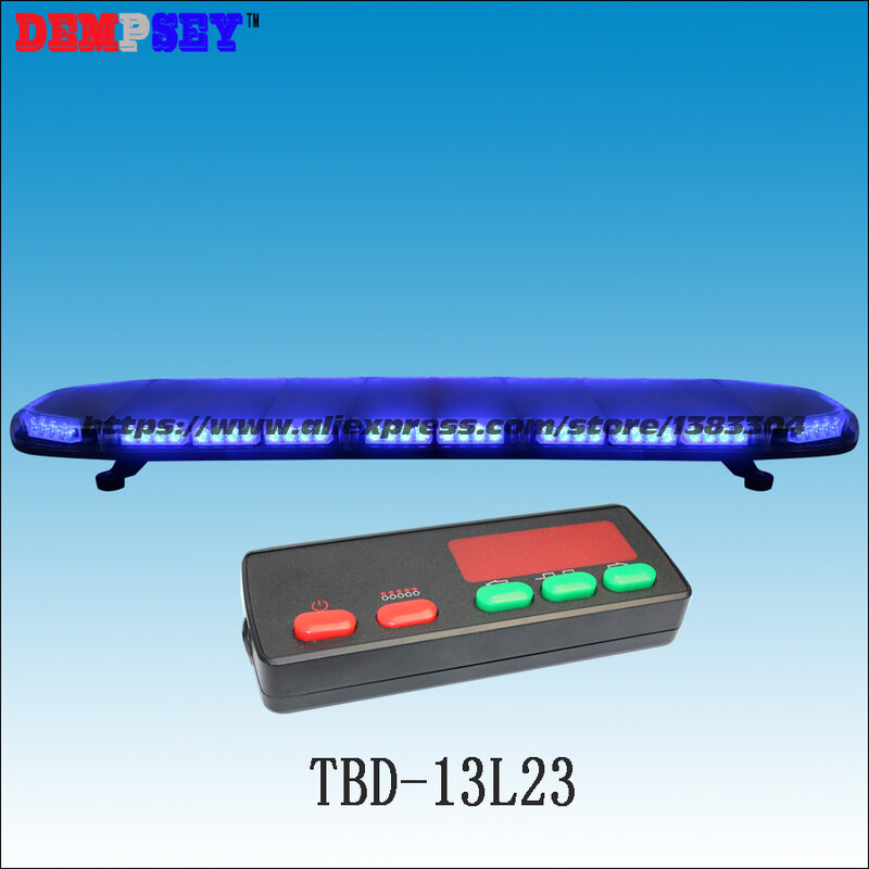 TBD-13L23 High quality LED Super bright Blue49'' lightbar,ambulance/police emergency warning lightbar,with controller-3K