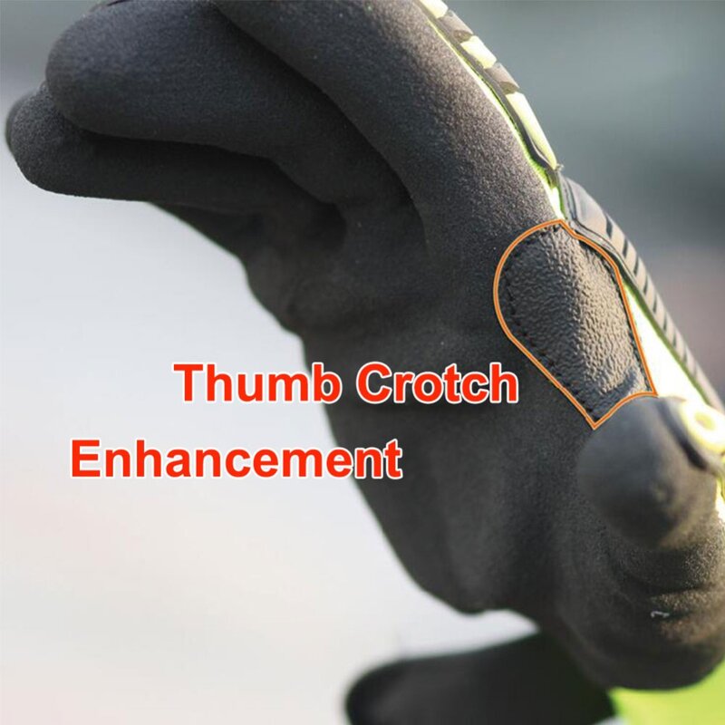 Cut Beständig Sicherheit Arbeit Handschuh Anti Vibration Anti Auswirkungen Öl-proof Schützende Mit Nitril Getaucht Palm Handschuh für Arbeits