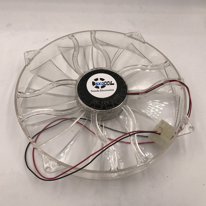 New SXDOOL GP D22SL-12H 12V 0.6A 22cm chassis fan Quiet side of the chassis big fan 22cm diameter