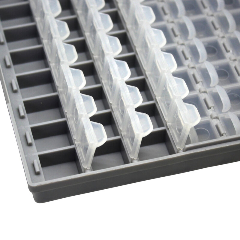 Aidetek Smd Opbergdoos Plastic Case Surface Mount Weerstanden Condensatoren Goed Kleine Compartiment Tiny Organizer Toolbox Box Storag