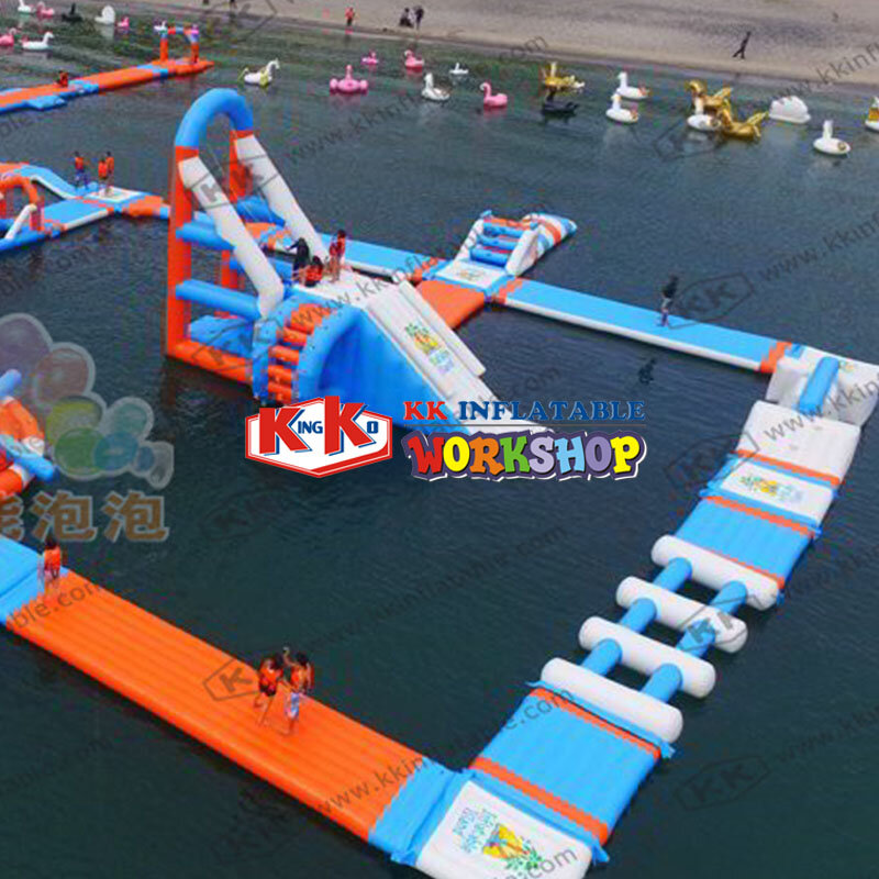 Open Water park floating trampoline Large inflatable water park