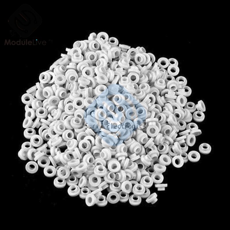 NEW 100pcs TO-220 insulation tablets circle M3 transistor pads Bushing TO - 220 Plastic Insulation Washer
