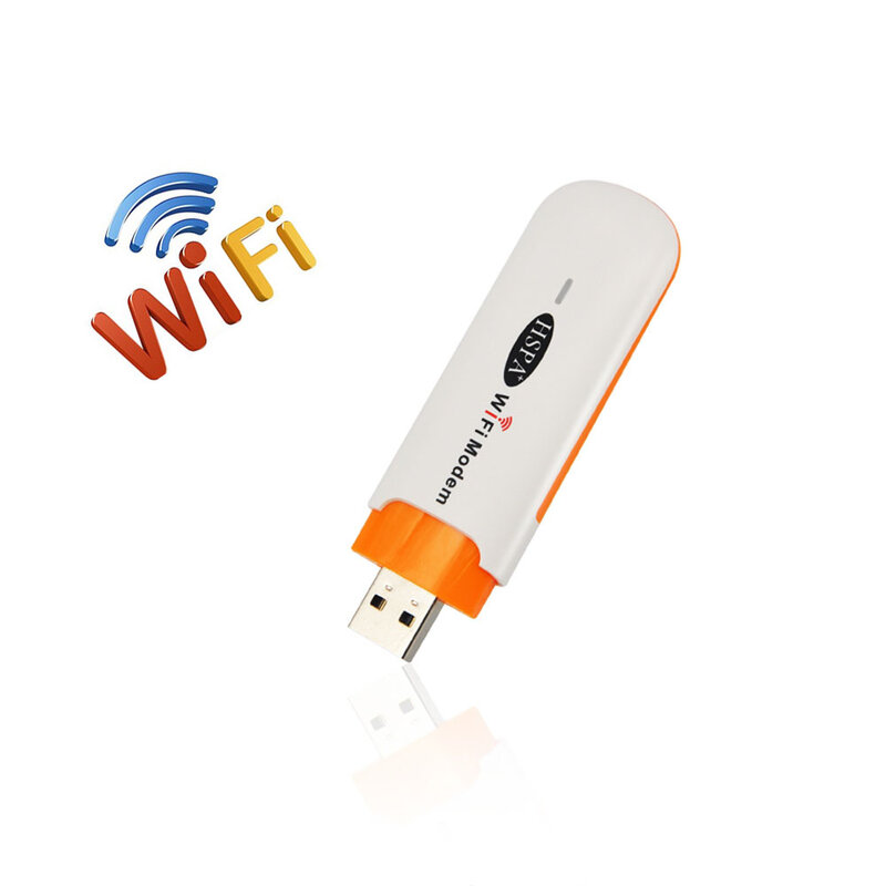 7.2 Mbps Mini 3g USB Modem Draadloze Router USB Wifi Dongle Mobiele Wifi Router Hotspot met SIM Card Slot voor Auto/Outdoor Reizen