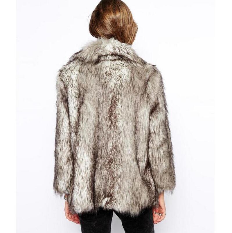 2023 outono e inverno novo coreano pele do falso mulheres imitação falcão casaco de pele jaqueta mais grosso casaco quente wj682 frete grátis