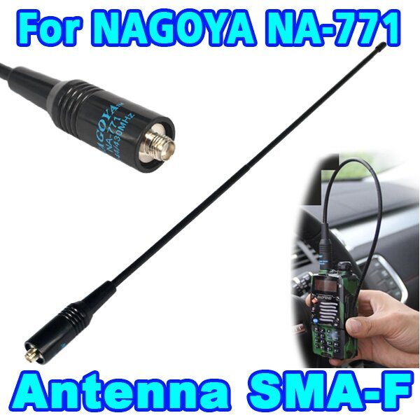 SMA Female Dual Wide Band NA-771 Flexible Antenna Two Way Radio VHF/UHF 144/430MHz For BAOFENG UV-5R BF-888S Kenwood