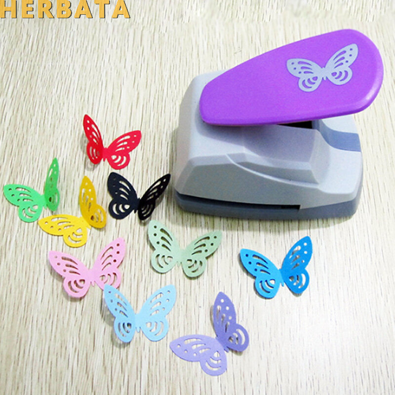 Perforadora de papel con forma de mariposa 3D, máquina perforadora de 4,7 cm para tarjetas de felicitación, álbum de recortes, envío gratis