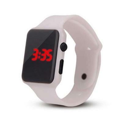 Reloj de pulsera deportivo de silicona LED de cuarzo digital para hombre y mujer, reloj de pulsera a la moda militar para hombre y mujer