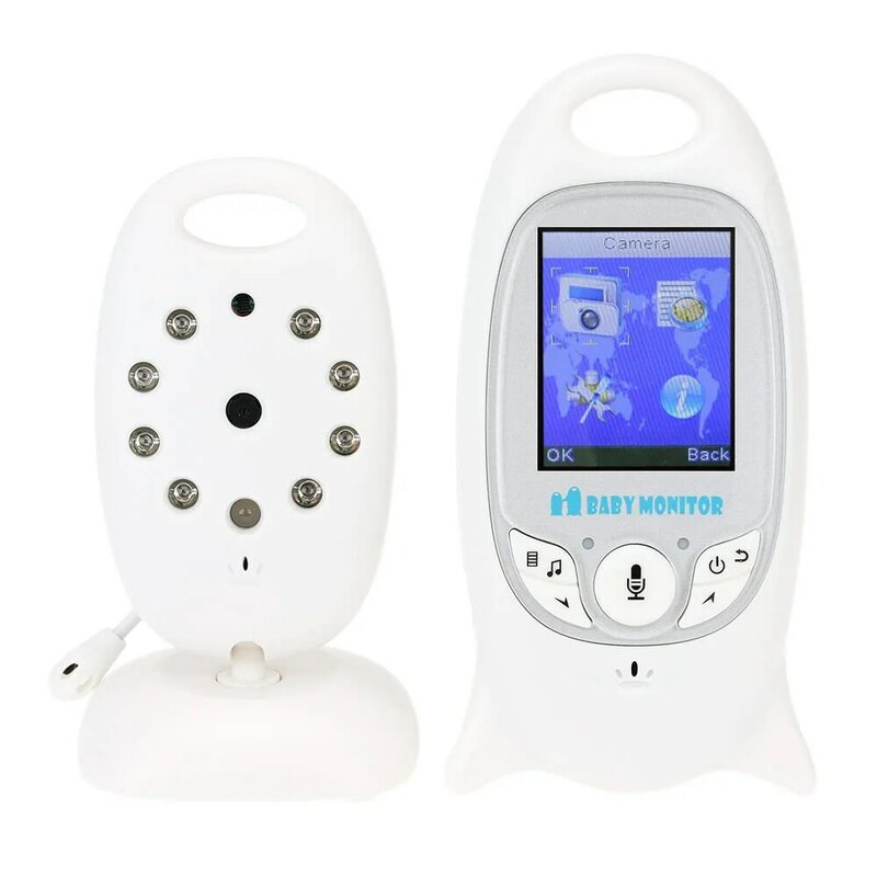 VB601 Wireless Baby Video Monitor Rechargeable Battery Nanny Camera With 2 Inch Display Temperature Monitoring Two-way Audio