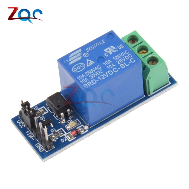 Módulo de relé DC 12 V 1 2 4 8 canales con salida de relé optoacoplador 1 2 4 8 vías placa de módulo para Arduino