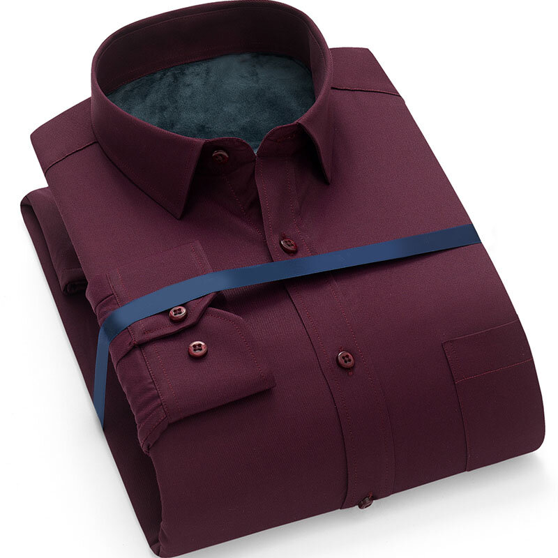 MFERLIER – chemises à manches longues pour hommes, buste de 136cm, décontracté, garde au chaud, grande taille, 5XL 6XL 7XL 8XL, hiver automne