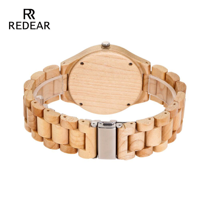 REDEAR кленовые деревянные кварцевые часы сезон подарок дизайн для юбилейной серии деревянные часы мужские часы