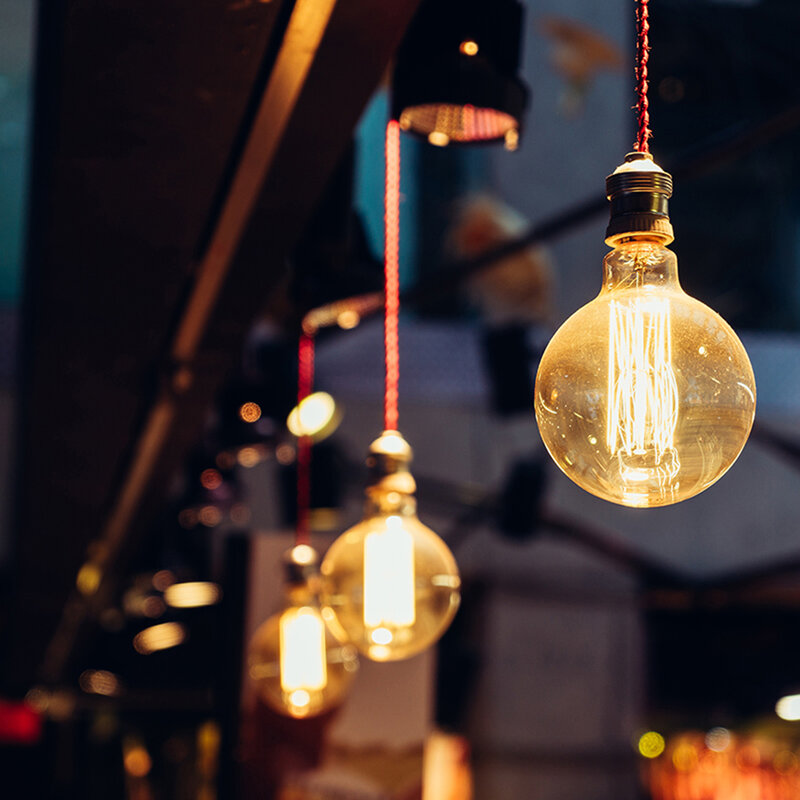 Ampoule Rétro Edison, vintage, lumière incandescente, lampe à filaments pour la décoration maison, 220 V, type E27