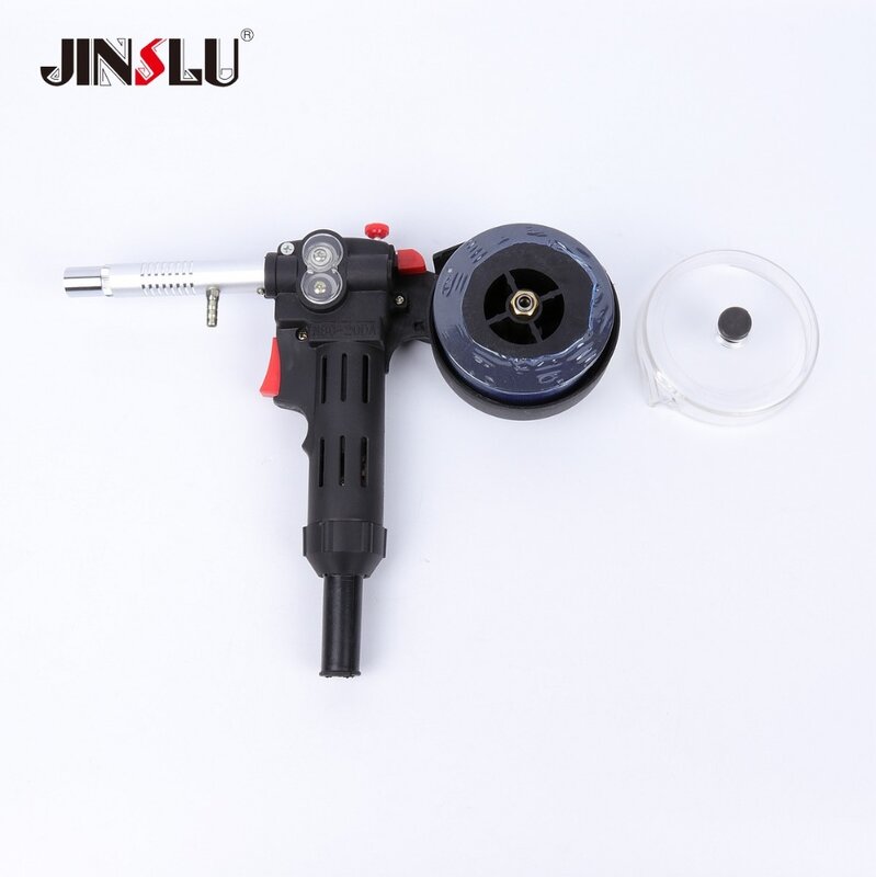10Ft 3 Meters MIG Welder Spool Gun Wire Feeder Aluminum Welder Use Standard Spool with Euro Connection 24V DC Motor Free Nozzle