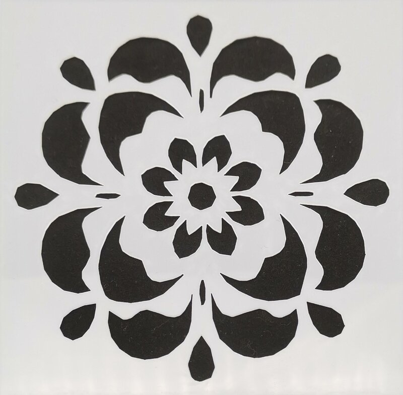 13*13 flor pvc estênceis em camadas para diy scrapbooking/álbum de fotos decorativo gravando diy cartões de papel artesanato