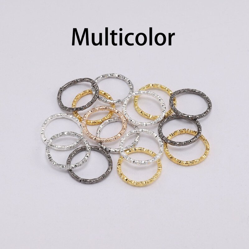 50-100 sztuk 8-20mm okrągłe Jump pierścienie skręcone otwarte dzielone pierścienie jump pierścienie złącze do produkcji biżuterii ustalenia dostaw DIY