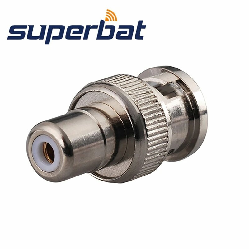 Superbat BNC-RCA Adapter RCA Female to BNC Male RF Coaxial Connector for Video Camera CCTV