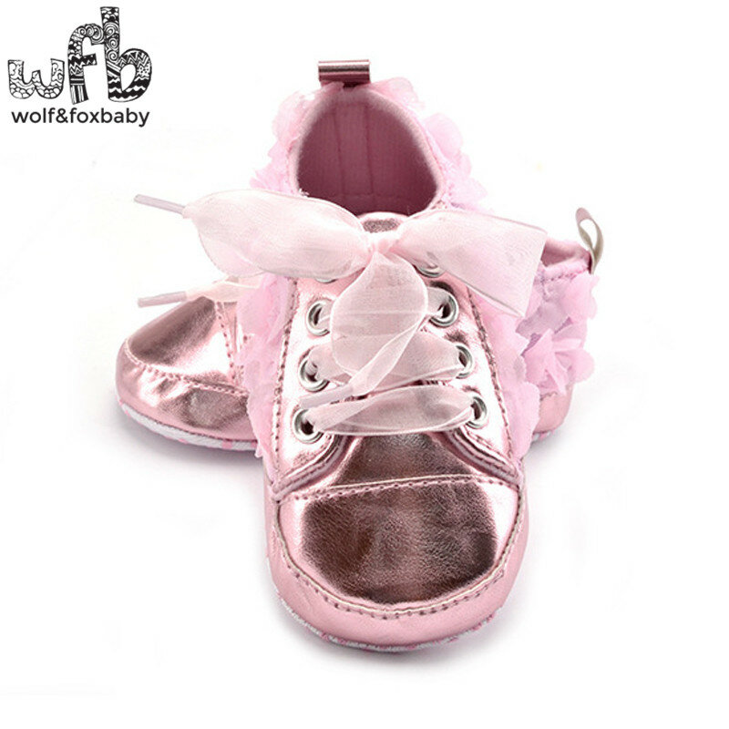 Обувь для первых шагов в розницу с мягкой нескользящей подошвой и цветами, повседневная обувь для дома, модная детская обувь для новорожденных, младенцев, малышей