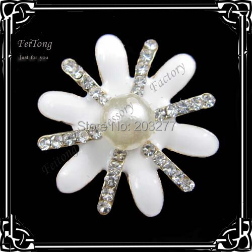 Botón de flor de metal, accesorio de moda, 36 unids/lote, 2,5 CM de diámetro, Envío Gratis