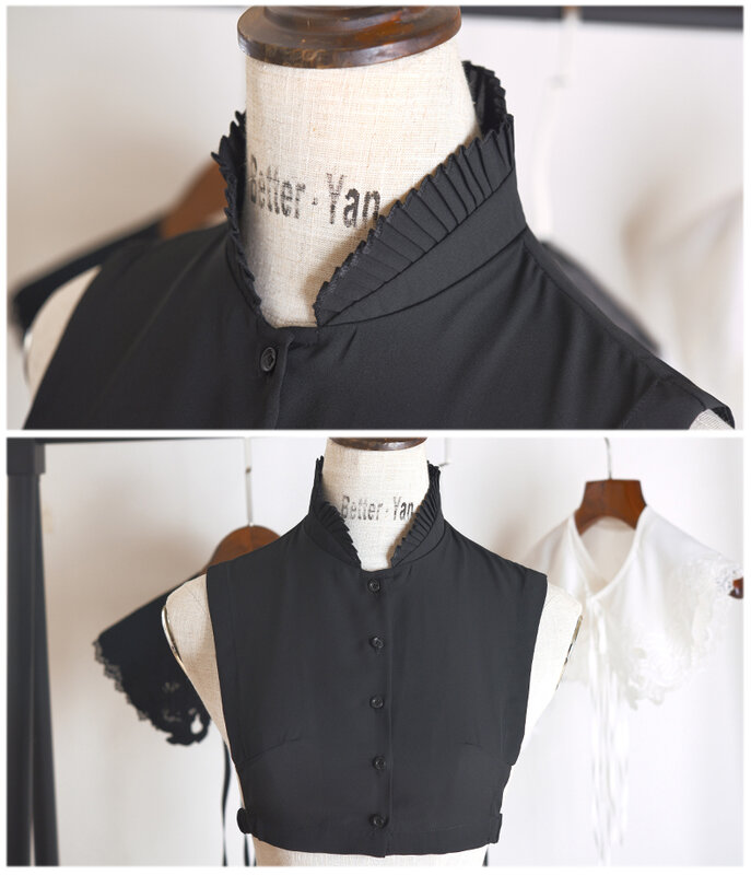 Съемная рубашка свитер ложный воротник Женская декоративная блузка Топ Женская одежда Аксессуары женские осенние зимние рубашки сетчатые