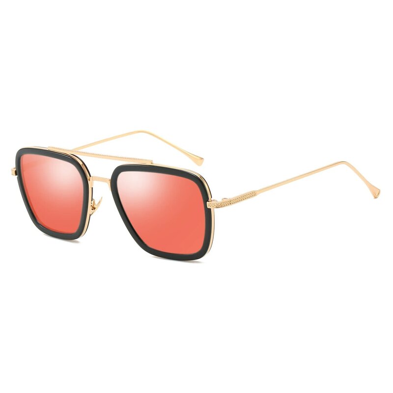 토니 스탁 선글라스 2019 새로운 금속 프레임 남자 태양 안경 브랜드 디자이너 철 남자 안경