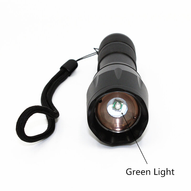 Linterna LED con 5 modos, foco de luz ajustable Q5/R5, 450LM, linterna con Zoom de aluminio 18650/lámpara AAA