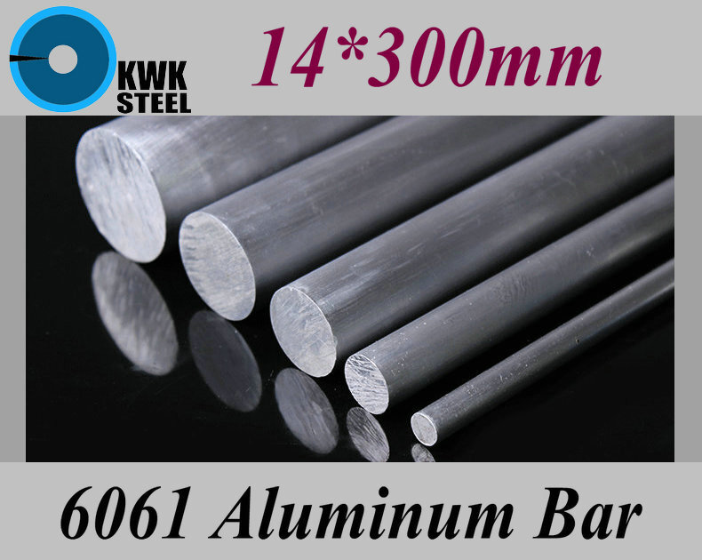 14*300mm Aluminium 6061 okrągły pasek Aluminium o dużej twardości pręt dla przemysłu lub DIY Metal materiał darmowa wysyłka