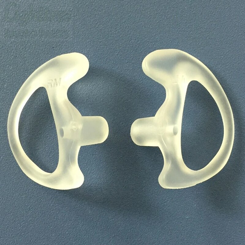100X (50pairs left and right) High Quality Clear Earmold For Acoustic Tube Earphones