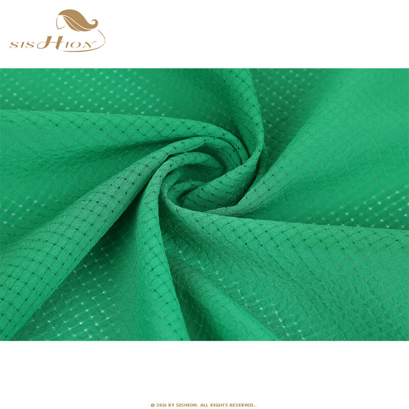 SISHION-bufanda cuadrada de gasa para mujer, pañuelo pequeño de Color liso, 70x70cm, SD0017