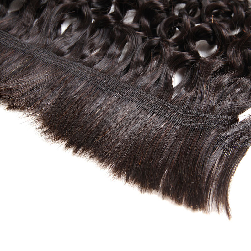 Elegante cabello humano peruano sin trama, trenzas de ganchillo a granel Jerry Curl, cabello humano a granel para trenzar, Color Natural