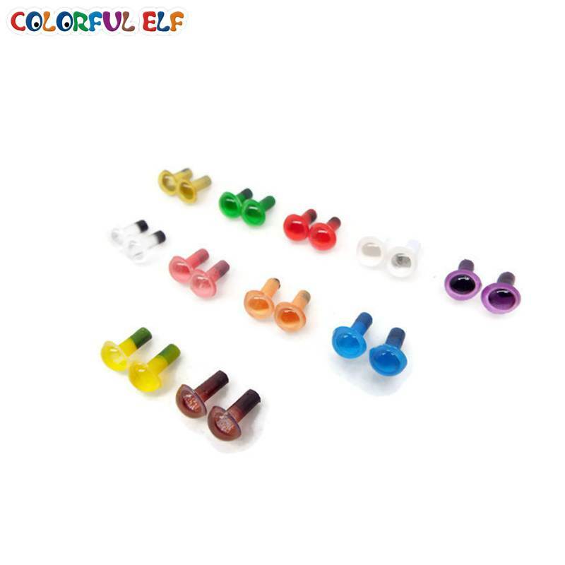 Groothandel (100 Stks/partij) 6Mm Plastic Veiligheid Ogen Voor Speelgoed Multicolor Pluche Dier Eye Voor Poppen