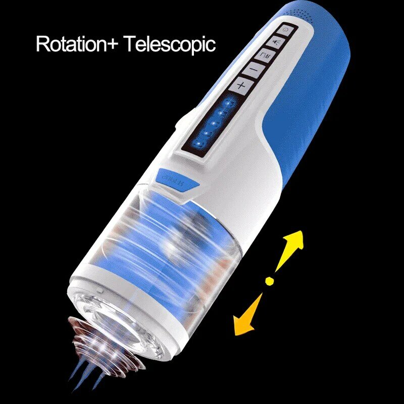 Fully Automatic Rotation and Telescopic Male Masturbator Intelligent Voice Interaction Sex Machine Adult Sex Toys for Men