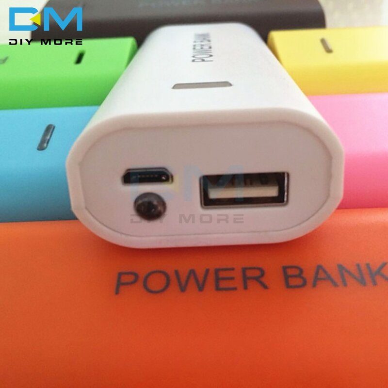 Candy Color Fashion 5600mAh 2X 18650 USB Power Bank Battery Charger Case DIY Box for cell phone For 18650 Li-battery DC 5V 1A