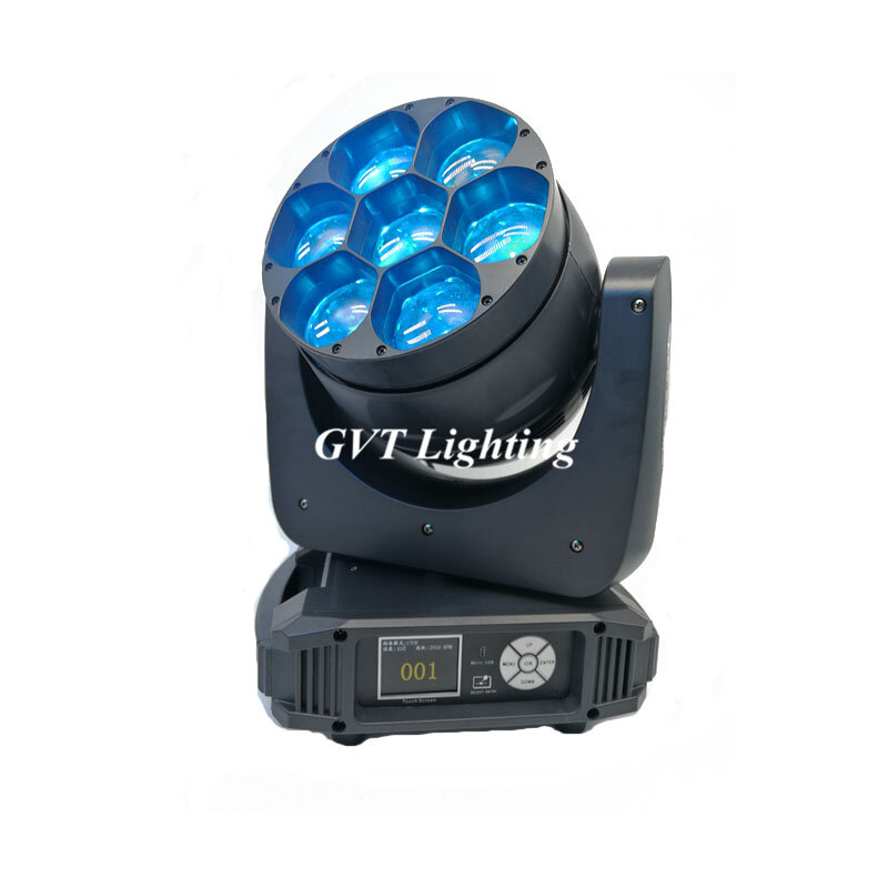 Foco de luz LED 4 en 1 con cabezal móvil, iluminación RGBW de 7x40W con Zoom, para fiestas, clubs, DJ, escenarios y discotecas, 4 unids/lote
