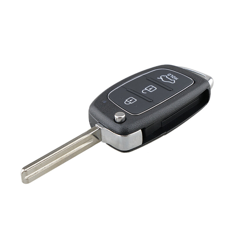QWMEND-carcasa de llave remota de coche, 3 botones, Original, abatible, para HYUNDAI Mistra, Santa Fe, Sonata, Tucson, Accent, I30, I40, I45