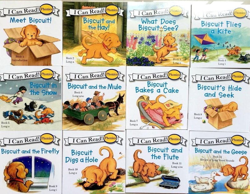 24 books/set Biscuit Series Phonics English Picture Books I can read Children story book Early Educaction pocket reading book