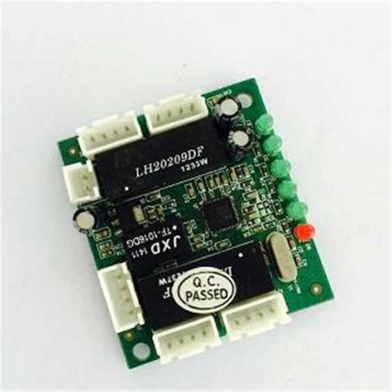 Desain Modul Mini Papan Sirkuit Sakelar Ethernet untuk Modul Sakelar Ethernet 10/100Mbps 3/4/5/8 Papan PCBA Port Motherboard OEM