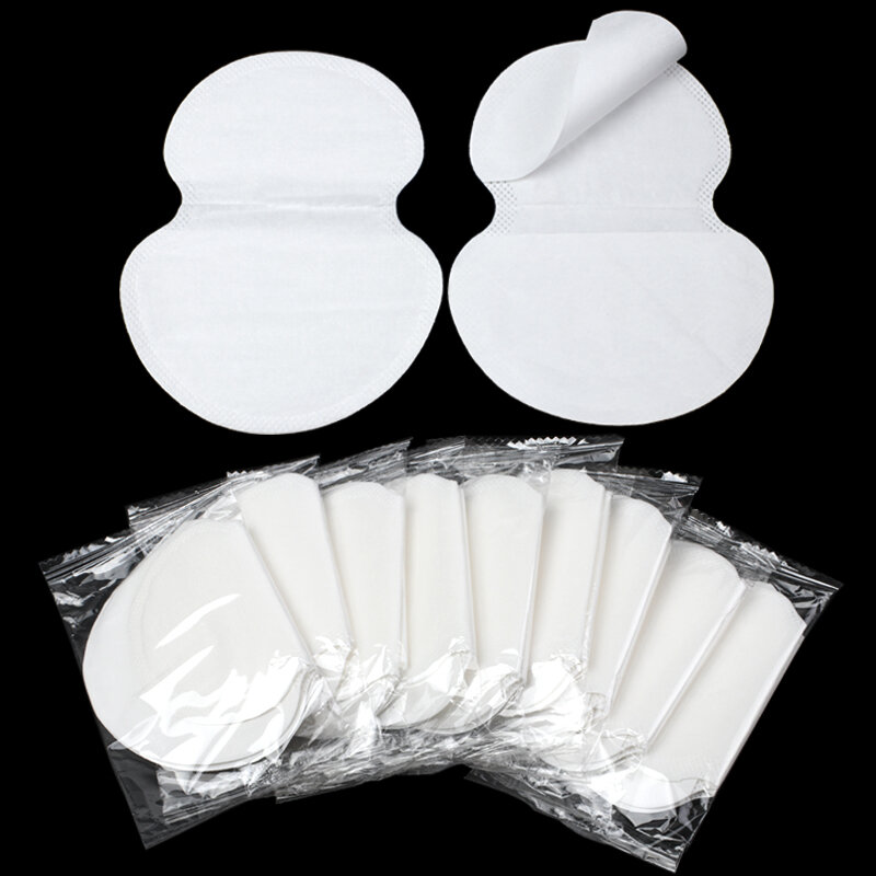 100 Stuks Zomer Jurk Oksel Zweet Pads Onderarm Geur Transpiratie Pad Adhesive Shield Absorberende Deodorant Pads Stickers