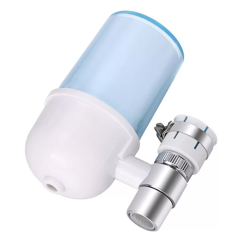 Tap water purifier kitchen faucet filter washable ceramic filter mini water filter transparent stain visible