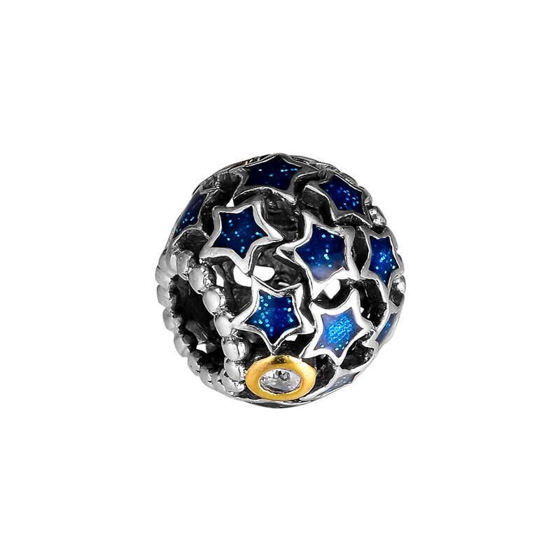 100% 925 فضة الأزرق ستار حلية صالح لصنع ماركة مجوهرات ثعبان سلسلة سوار حلية المرأة