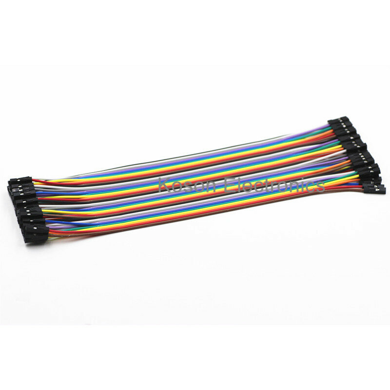 40pcs dupont cable jumper wire dupont line female to female dupont line 20cm 1P-1P for arduino