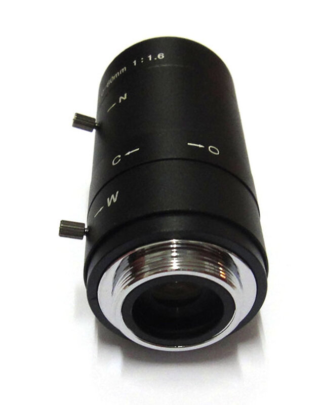 Lente cctv 1/3 "cs 6-60mm ir f1.6, manual focal de abertura, para câmera ip ccd