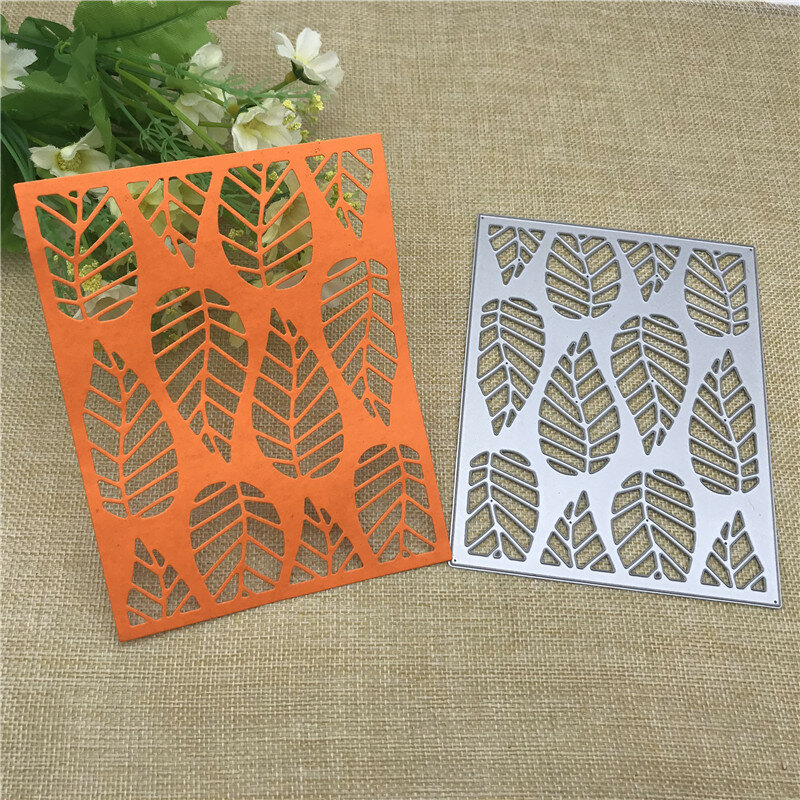 Leaf background Metal Cutting Dies Stencil for DIY Scrapbooking Photo Album Embossing Paper Cards Decorative Crafts